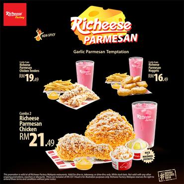 Combo 2 Richeese Parmesan Chicken